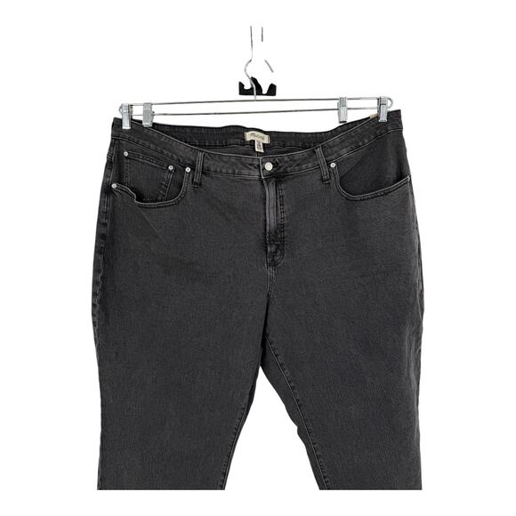 Madewell The Curvy Plus Perfect Vintage Straight Jean black size 28W - Picture 3 of 7